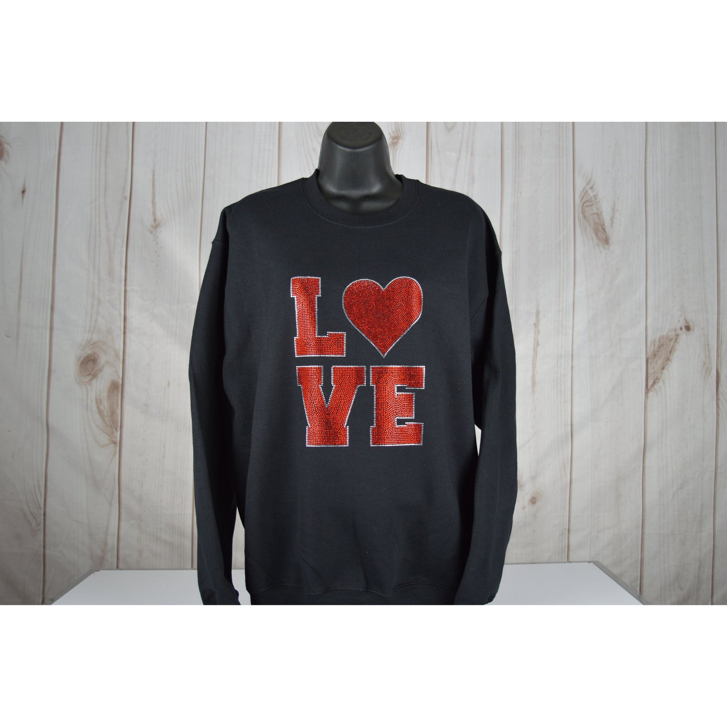 Valentine sweatshirt  bling Love Shirt bedaBedazzled Valentine sweatshirt  bling Love Shirt bedazzled Gift for her for myself Gift for my valentinezzled Gift for her for myself Gift for my valentine