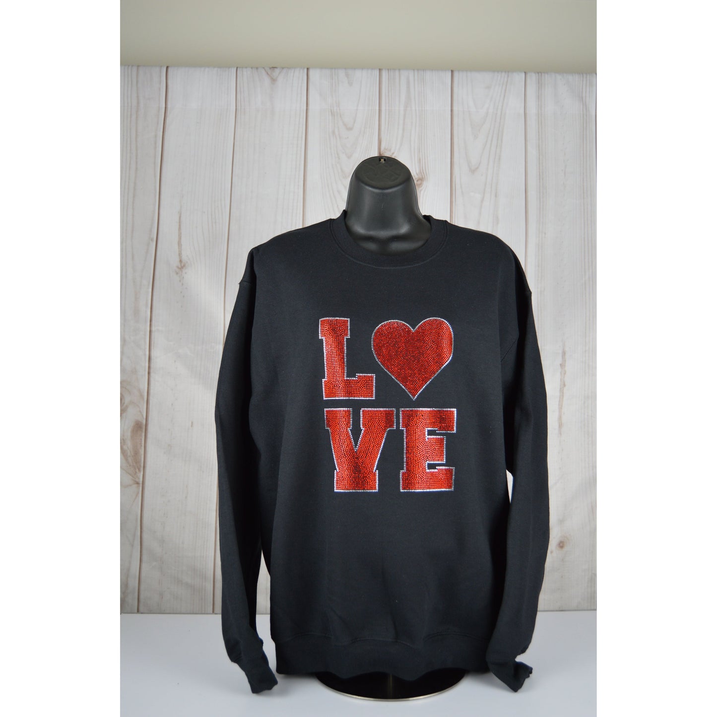 Valentine sweatshirt  bling Love Shirt bedaBedazzled Valentine sweatshirt  bling Love Shirt bedazzled Gift for her for myself Gift for my valentinezzled Gift for her for myself Gift for my valentine