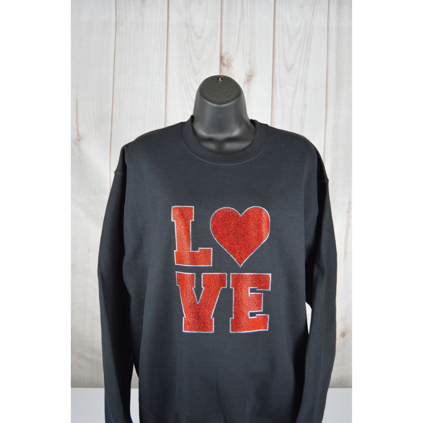 Valentine sweatshirt  bling Love Shirt bedaBedazzled Valentine sweatshirt  bling Love Shirt bedazzled Gift for her for myself Gift for my valentinezzled Gift for her for myself Gift for my valentine