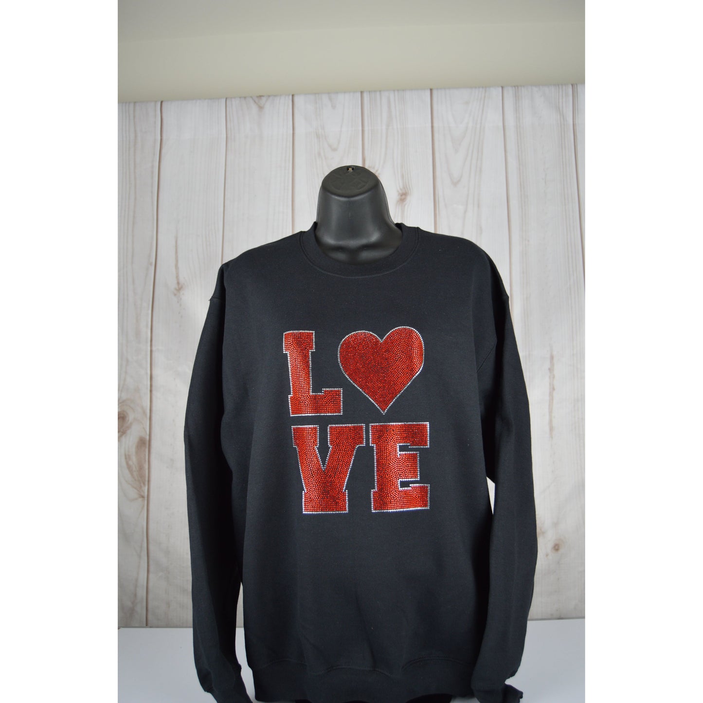 Valentine sweatshirt  bling Love Shirt bedaBedazzled Valentine sweatshirt  bling Love Shirt bedazzled Gift for her for myself Gift for my valentinezzled Gift for her for myself Gift for my valentine