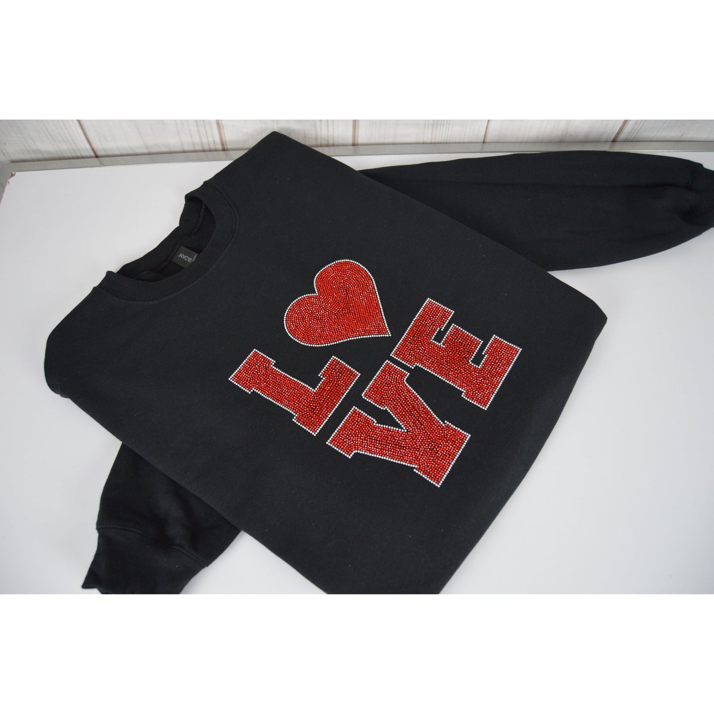 Valentine sweatshirt  bling Love Shirt bedaBedazzled Valentine sweatshirt  bling Love Shirt bedazzled Gift for her for myself Gift for my valentinezzled Gift for her for myself Gift for my valentine