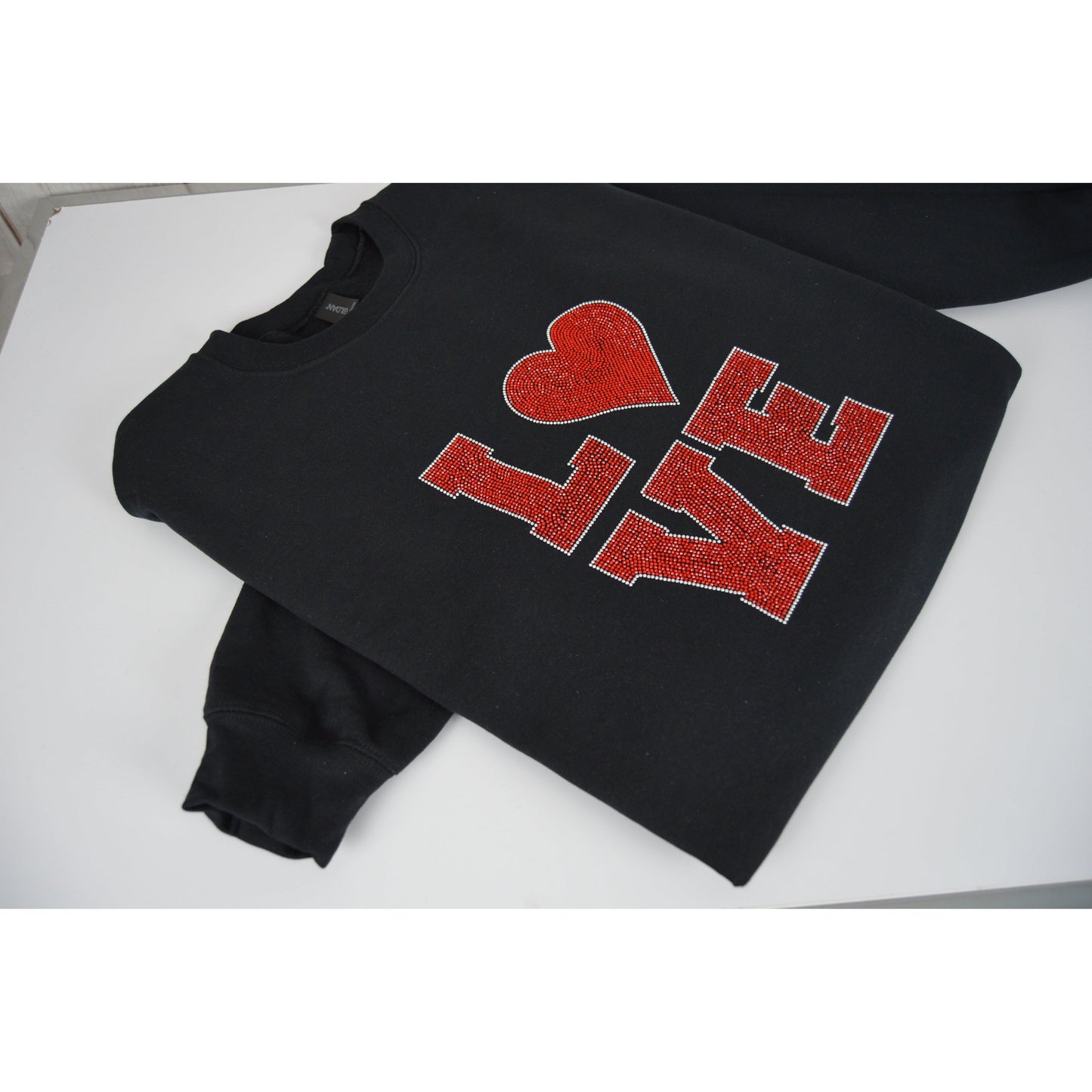 Valentine sweatshirt  bling Love Shirt bedaBedazzled Valentine sweatshirt  bling Love Shirt bedazzled Gift for her for myself Gift for my valentinezzled Gift for her for myself Gift for my valentine