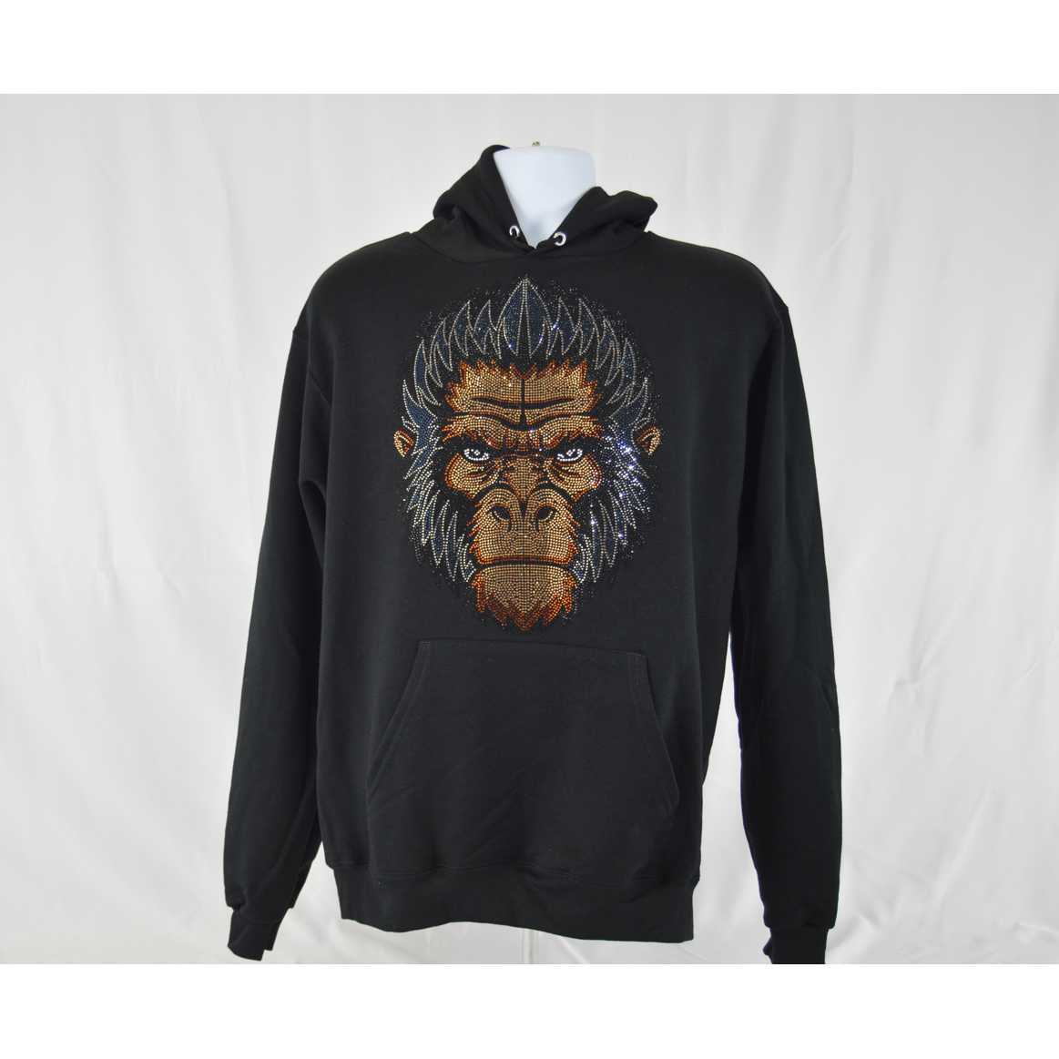 Gorilla Rhinestone T-Shirt, Rhinestone Hoodie