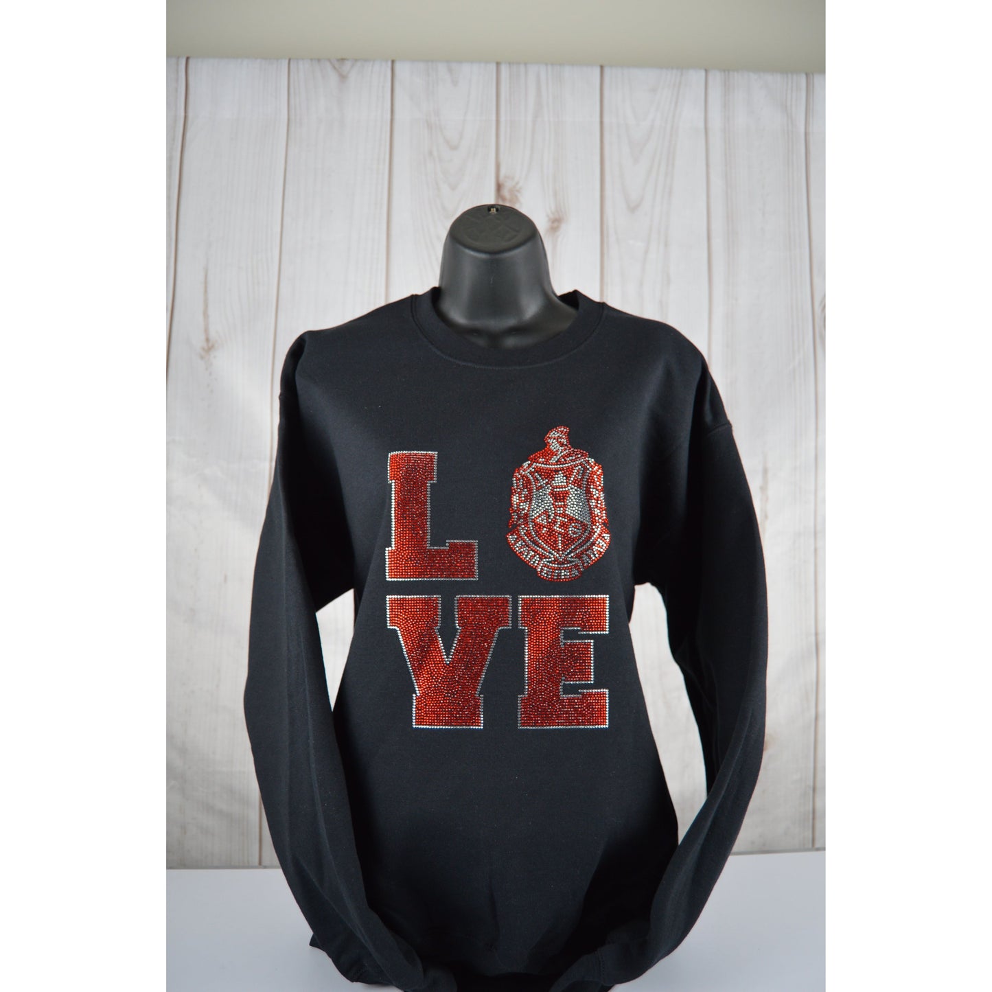 Delta Digma Theta Valentine sweatshirt Gift for her DST Rhinestone Love  Shirt Bedazzled sorority  sweatshirt