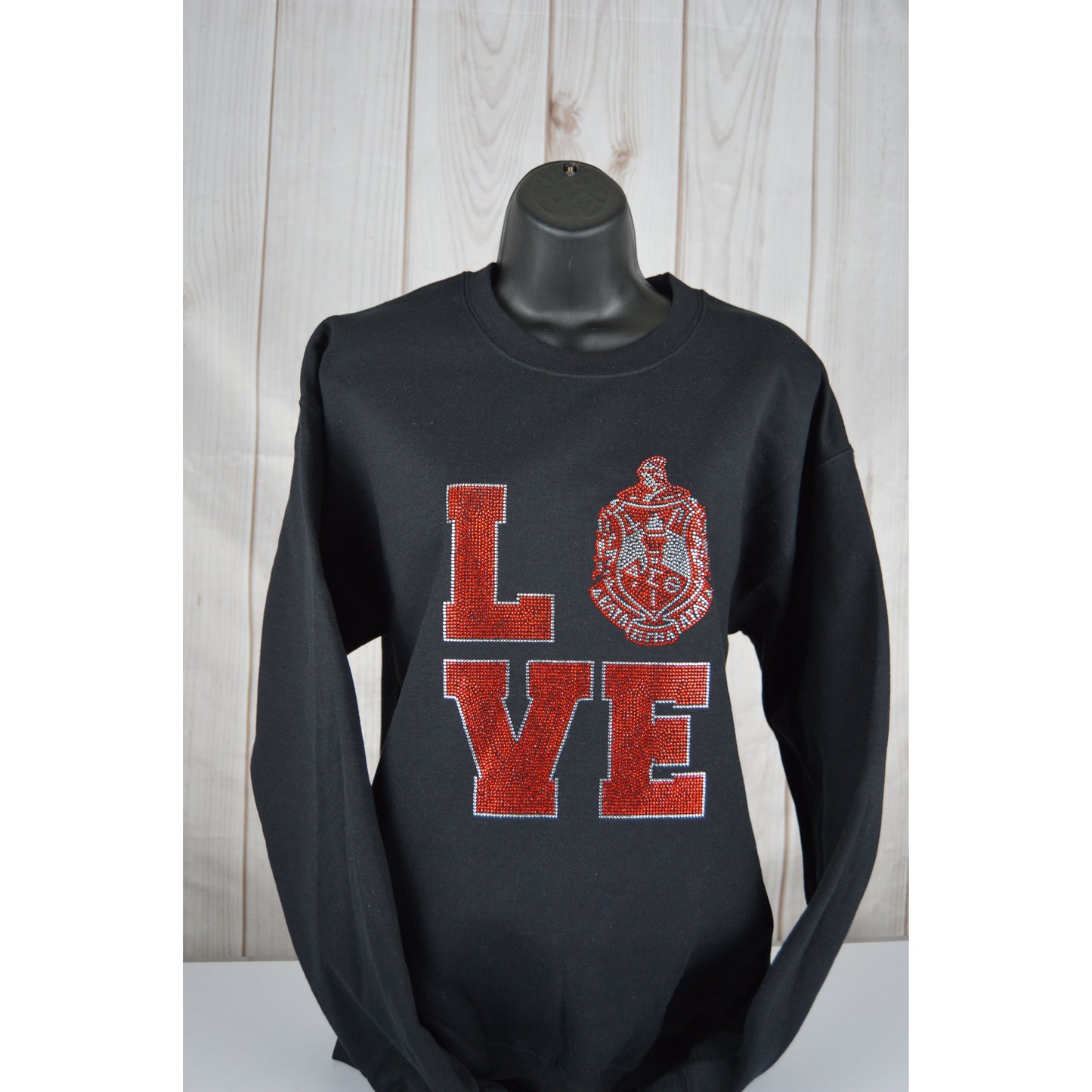 Delta Digma Theta Valentine sweatshirt Gift for her DST Rhinestone Love  Shirt Bedazzled sorority  sweatshirt